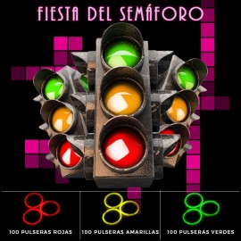 Fiesta Fluor del Semáforo con Pulseras Luminosas
