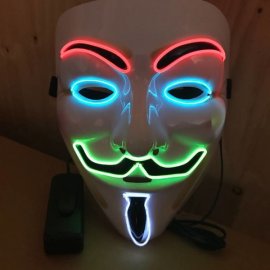 Máscara Led con Luz