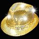 Gorro Luces Led con Lentejuelas